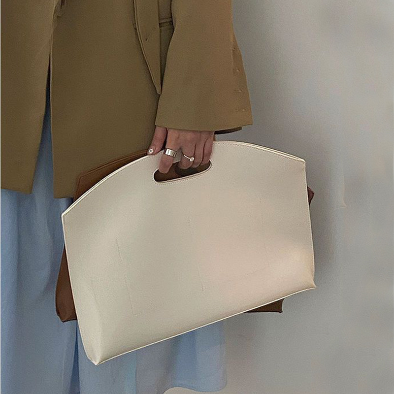 Doctor Bag Leather - Damenhandtasche Neue Aktentasche mit großem Fassungsvermögen