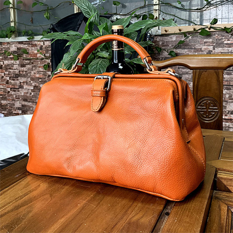 Doctor Bag Leather - Original Echtes Leder Arzt Handtasche 100%