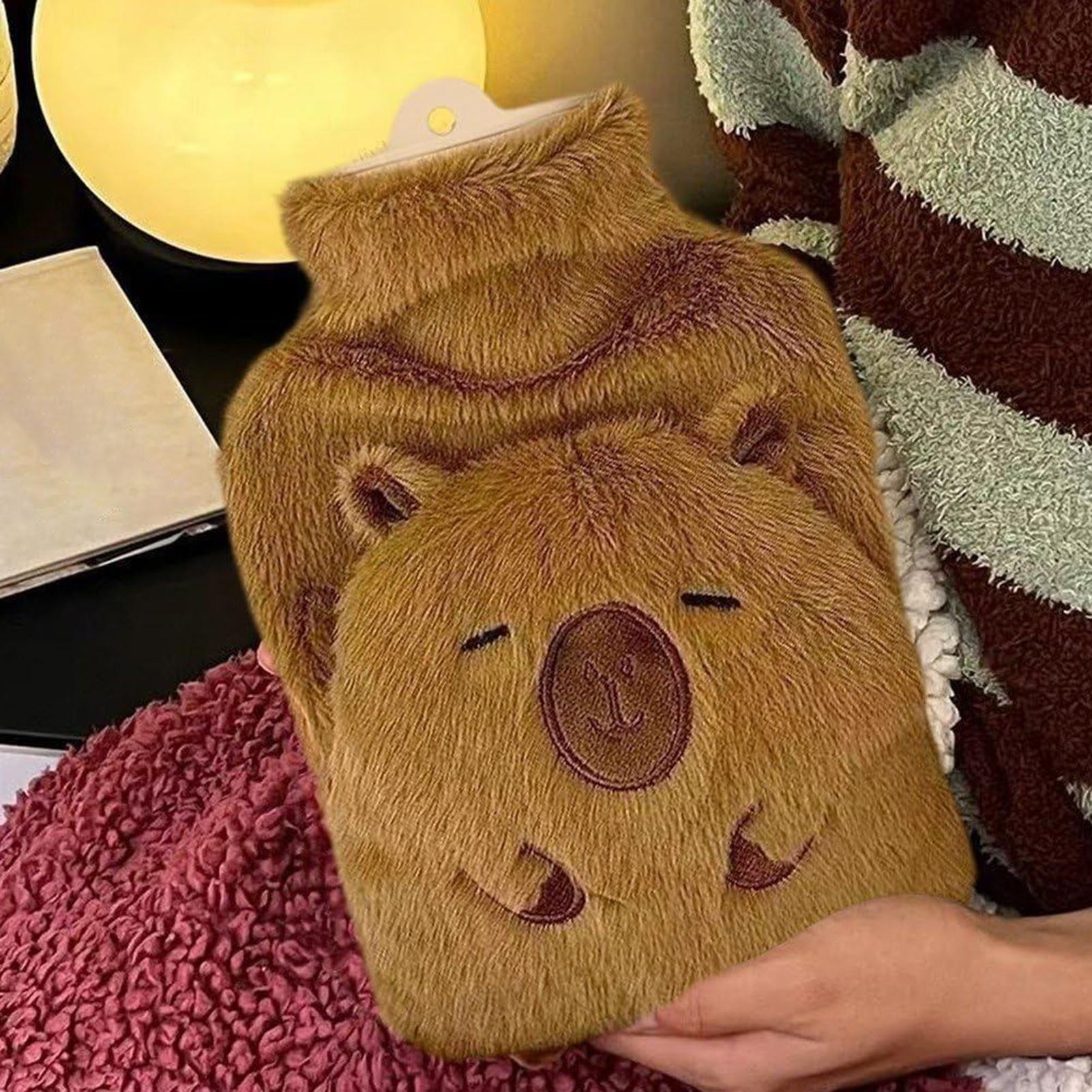 Women Bags Under 1000 - Wärmflasche, Capybara-Form, Wärmespeicherung, 1000 ml, Hand-