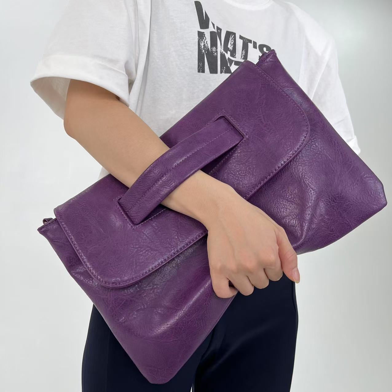 Doctor Bag Leather - Modische Business-Handschuhtasche für Damen mit hoher