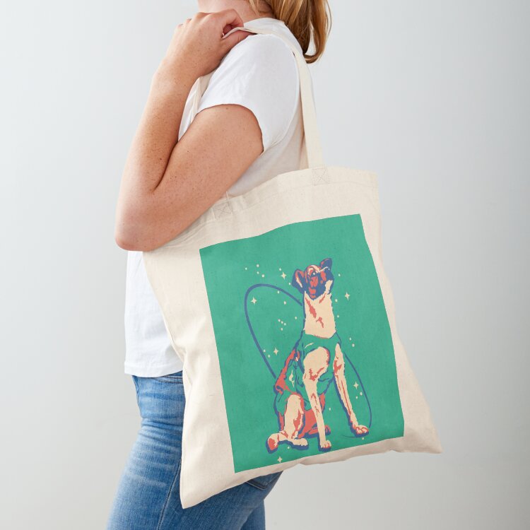 Women Bags Vector - Laika Weltraumhund Illustration Vektor Russische Propaganda