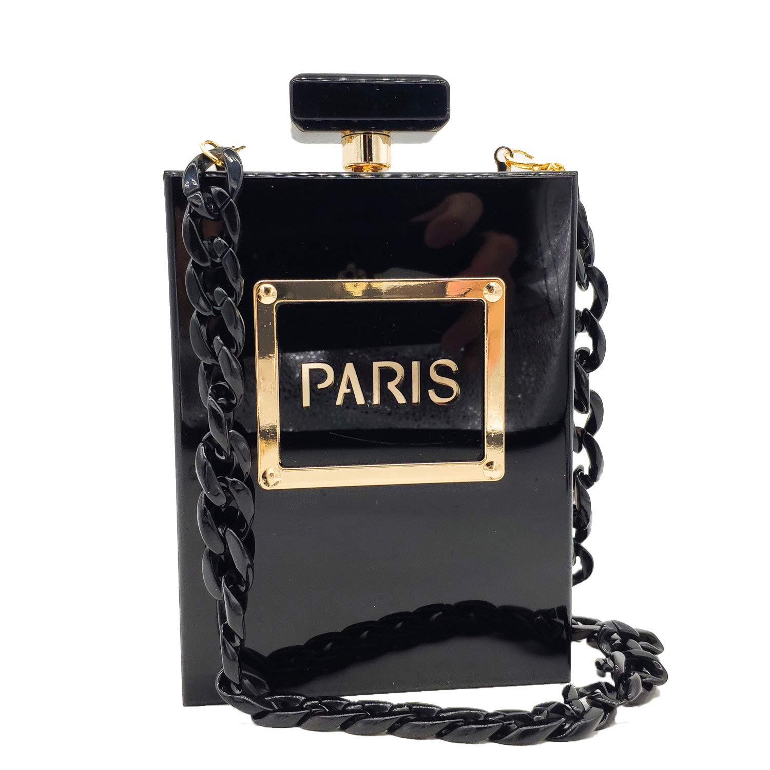 Women Bags Chanel - Abendtaschen Damen Acryl Paris Parfüm geformt