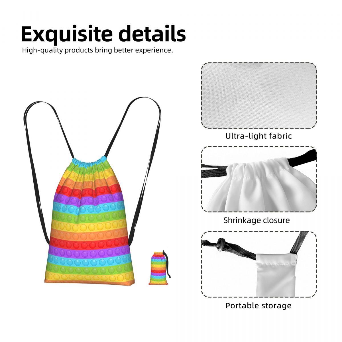 Women Bags Vector - Premium Vector Pop It Rucksack mit