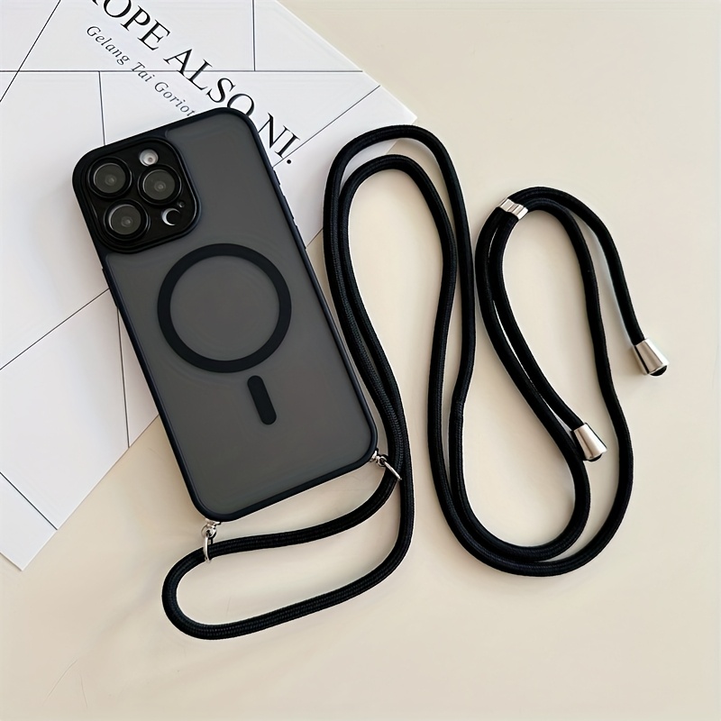 Phone Bag Crossbody - Magnetische Handyhülle mit verstellbarem Umhängeband, geeignet
