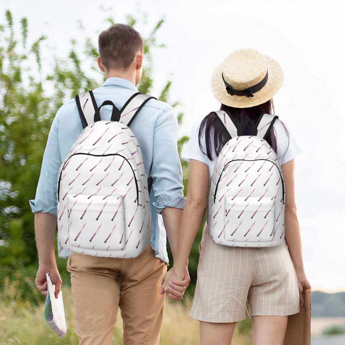 Women Bags Vector - Galaxy Oboe Vector Rucksack, Studenten-Büchertasche, Kinder-Schultasche,