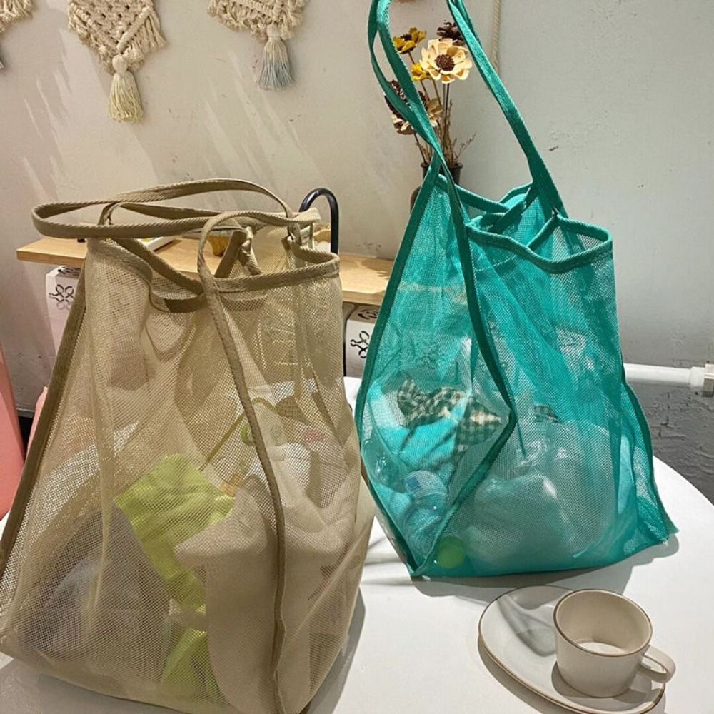 Mesh-Strandtasche, leichte, at – Women Bags Casual Bewertung und Preis