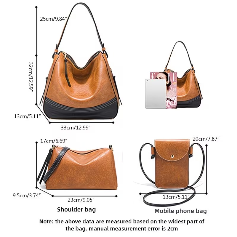 Damen-Taschenset - 4-teiliges  – Phone Bag Crossbody Bewertung und Preis