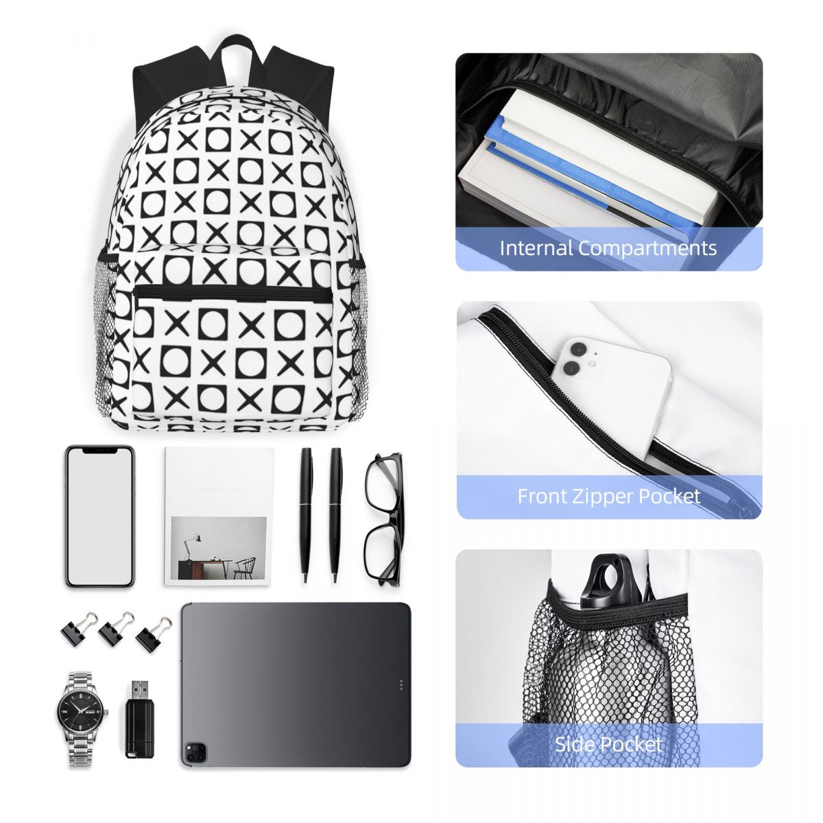 XOXO Muster Studentenrucksack  – Women'S Xoxo Bags Bewertung und Preis