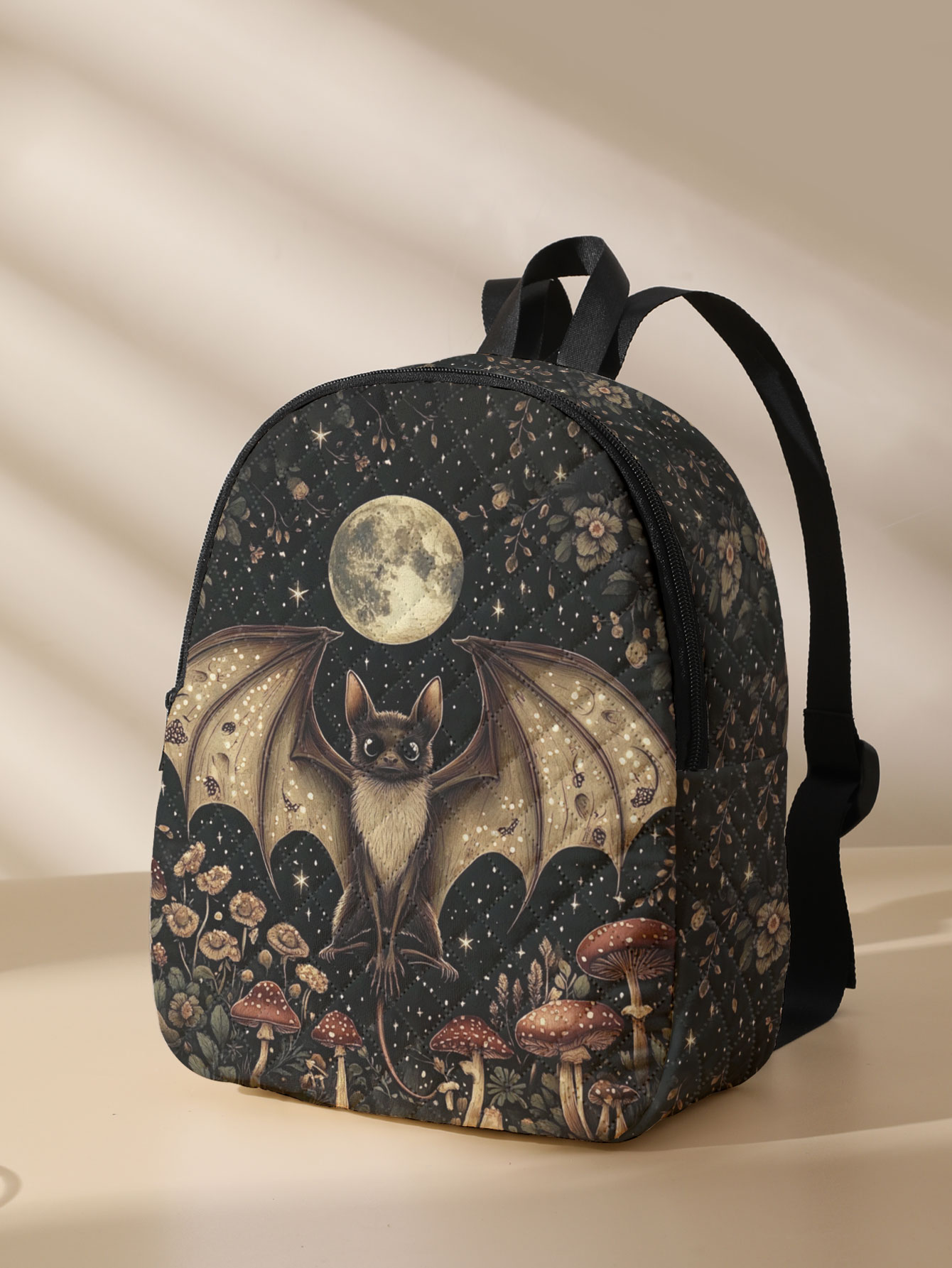 Bat Moon Mushroom Floral Print – Women'S Bags Going Out Bewertung und Preis