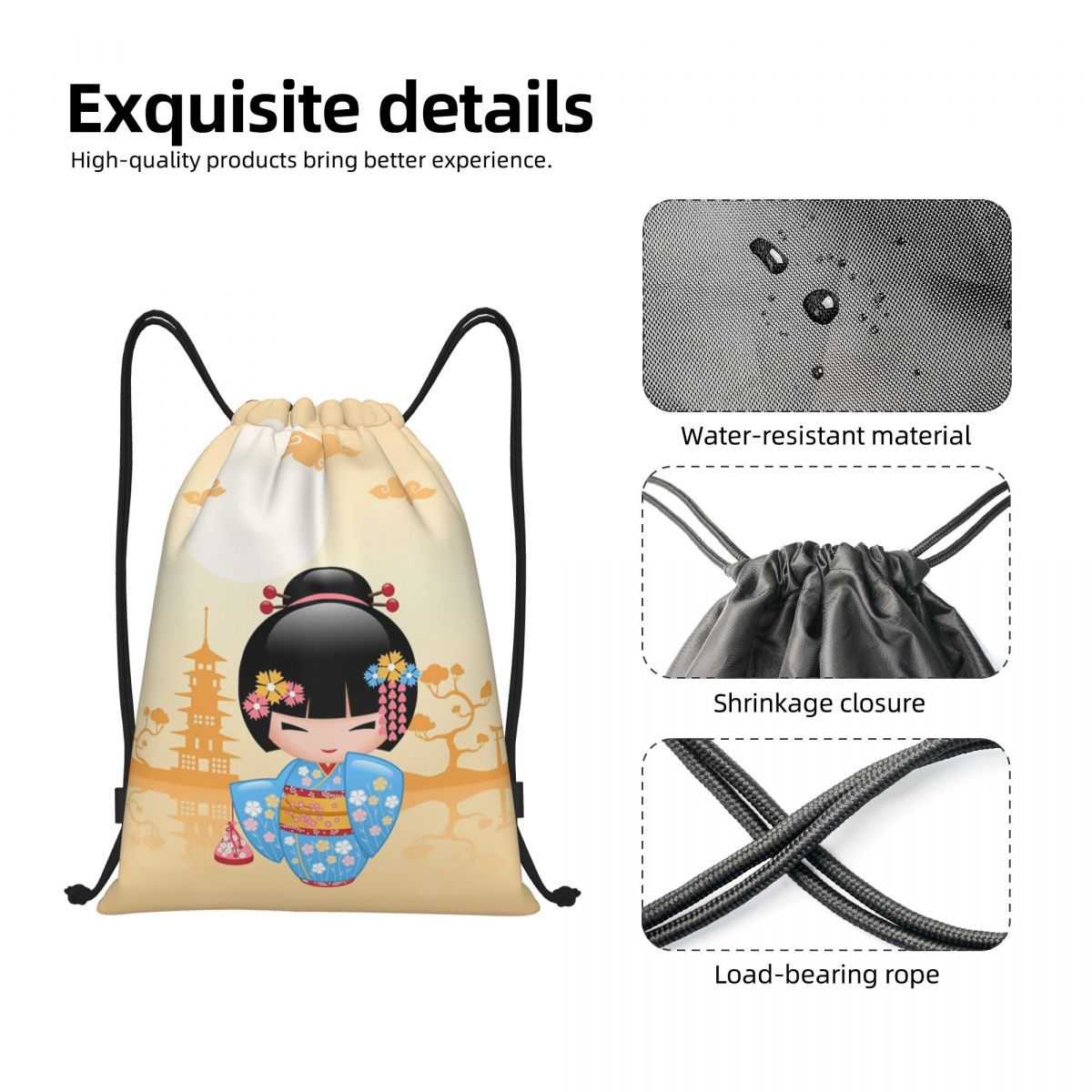 Japanischer Maiko Kokeshi Pupp – Women Bags Vector Bewertung und Preis