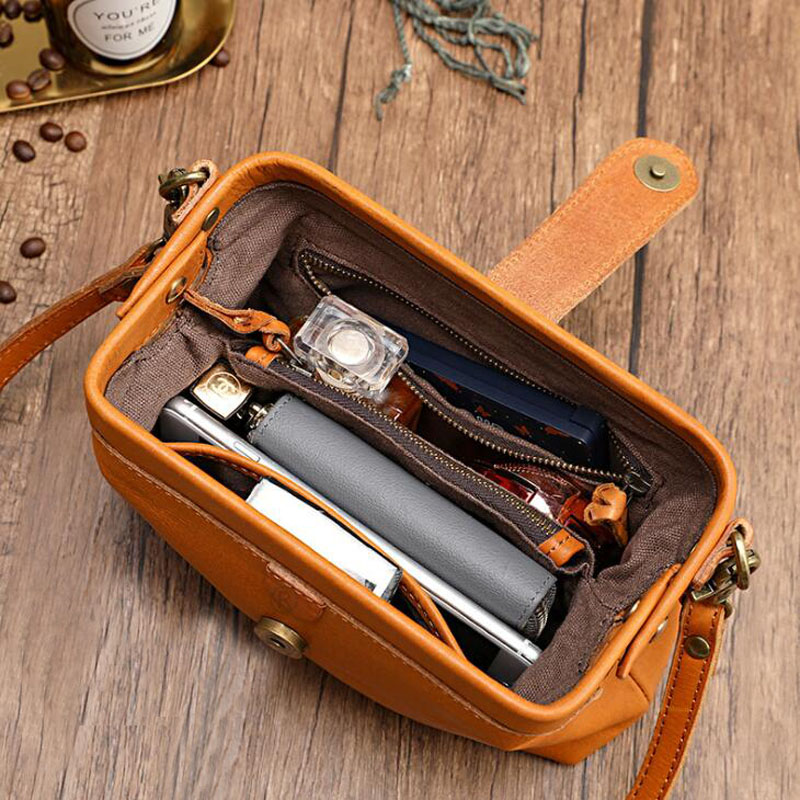 Damen-Umhängetasche aus echtem – Doctor Bag Leather Bewertung und Preis
