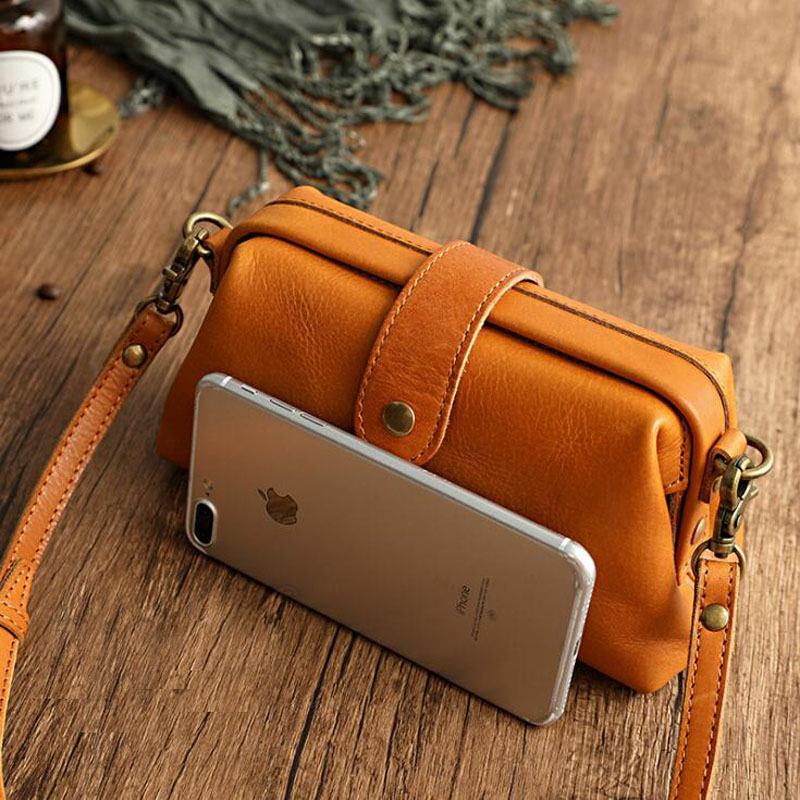 Damen-Umhängetasche aus echtem – Doctor Bag Leather Bewertung und Preis